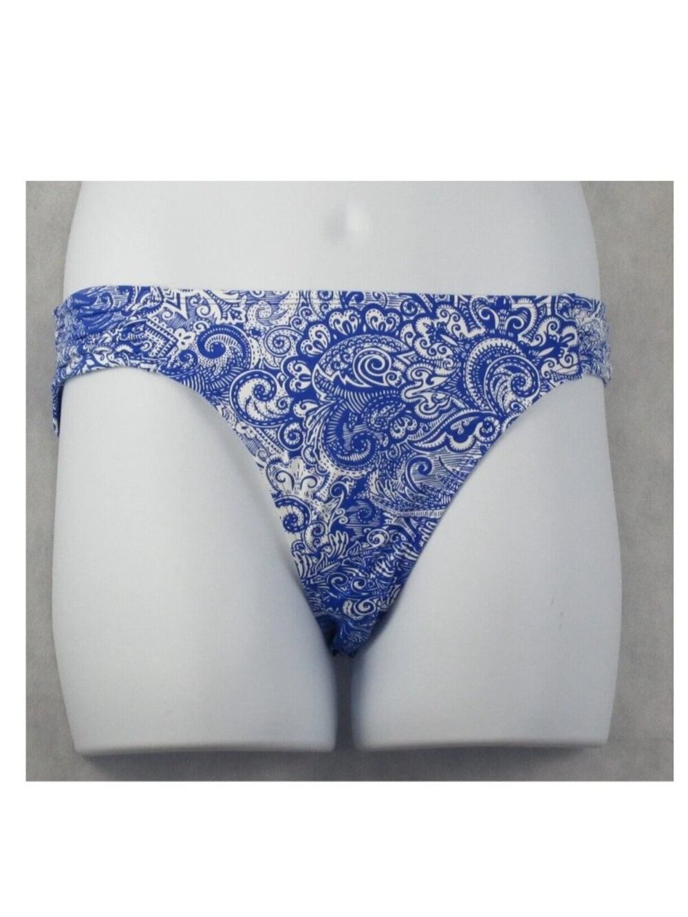 Lauren Ralph Lauren Women's Side-Tab Hipster Bikini Bottom Swimsuit, Blue, 12